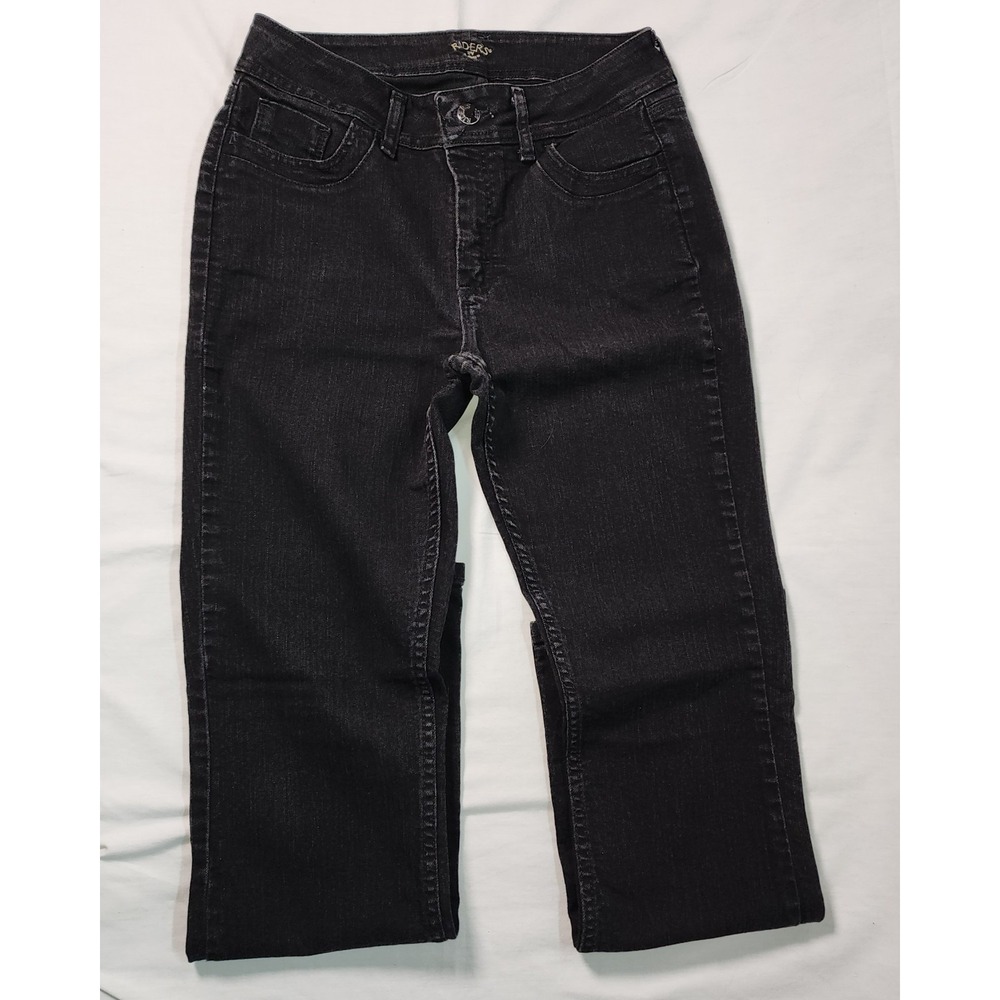 Riders by Lee Bootcut Women's Size 10M Black Denim Jeans Normcore Mid rise